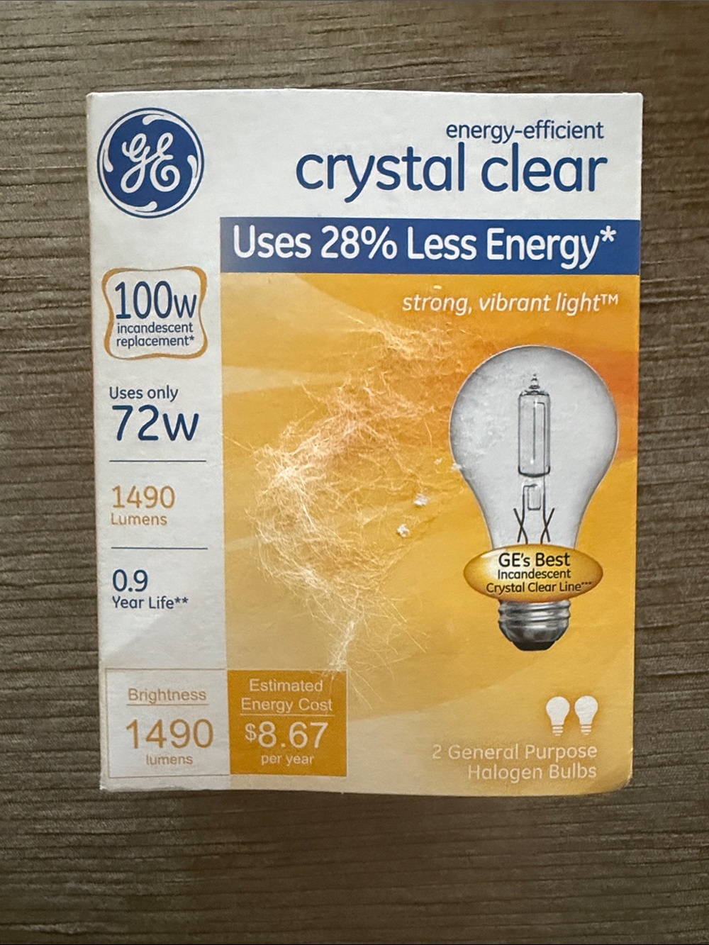 GE Crystal Clear 100W Equivalent Bulbs - Clear